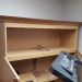 Enclosed Hide Away Desk with Overhead Storage